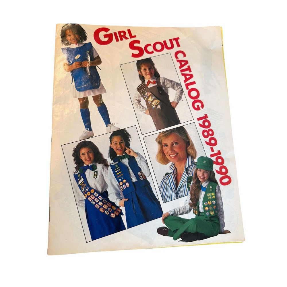 Vintage 1989-1990 Girl Scout Catalog Uniforms Badges‎ Ephemera Scouting History